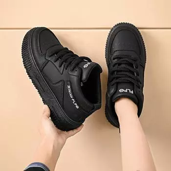 Высокие мужские туфли осень-зима модный бренд ретро повседневные туфли Zhongbang водонепроницаемые спортивные туфли на толстой подошве белые туфли женские 35 жёлтый