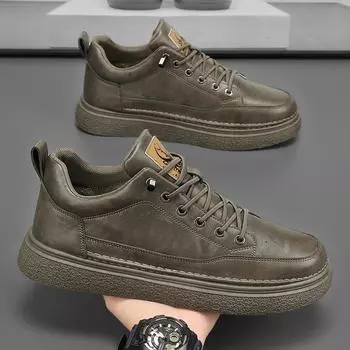 Высокие мужские туфли, весенние новинки, дышащие, водонепроницаемые, нескользящие, поварские туфли, универсальные мужские туфли из черной кожи, спортивная и любительская обувь 39