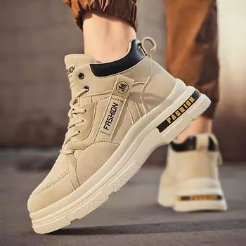 Высокие мужские туфли весна новинка молодежные спортивные и досуговые увеличивающие рост износостойкие нескользящие туфли для доски ретро оснастка модная обувь для мужчин 39