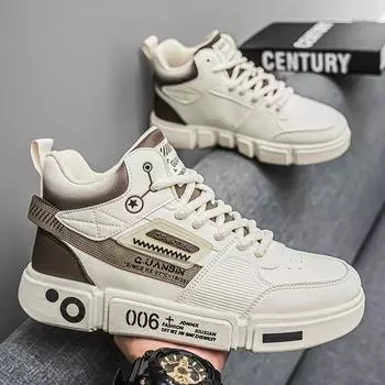 Высокие мужские туфли зима 2024 новые нишевые модные спортивные туфли для серфинга молодежная корейская версия универсальные повседневные туфли среднего размера 39