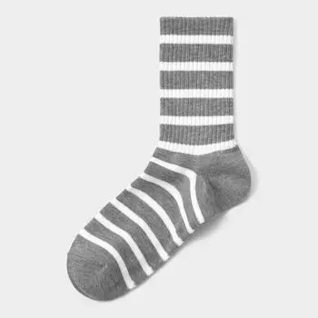 Высокие носки GU by Uniqlo с каймой