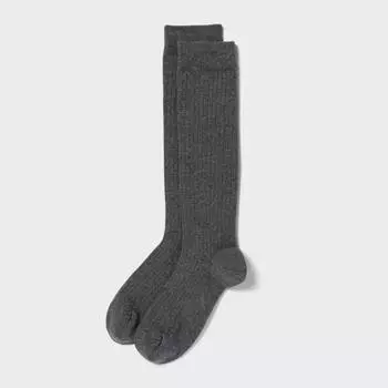 Высокие носки Uniqlo Japan 08 DARK GRAY/2527