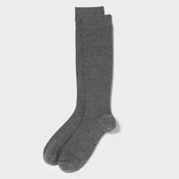Высокие носки Uniqlo Japan Heattech 08 DARK GRAY/2527
