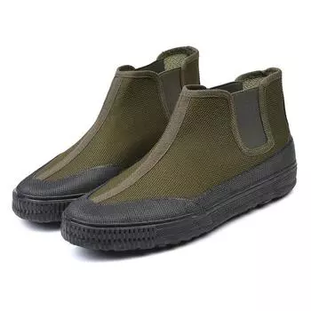 Высокие однопедальные резиновые туфли Liberation Обувь Yuanbao Sengong Обувь для сельскохозяйственных улиц и строительства Рабочая обувь для страхования труда Мужская и женская 35 чёрный