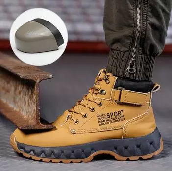 Высокие рабочие ботинки, противоударные и противопрокольные рабочие ботинки со стальным носком, износостойкие защитные армейские ботинки D118 38