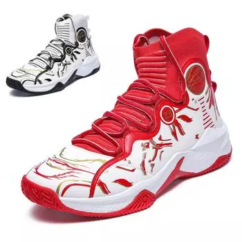 Высокие спортивные мужские кроссовки Fly-woven, повседневные универсальные баскетбольные кроссовки, кроссовки для бега 39 чёрный