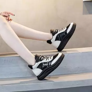 Высокие туфли кроссовки повседневная обувь хлопковая обувь 35 чёрный