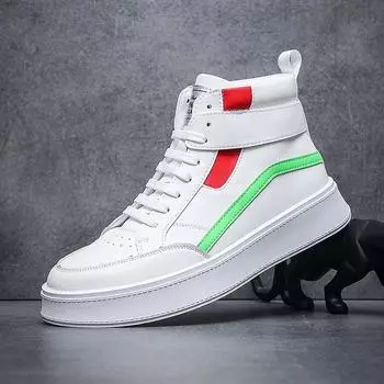 Высокие туфли мужские весенние новинки новогодние белые туфли мужская одежда с модной обувью модная обувь для молодых мужчин Вэньчжоу 38