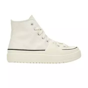 Высокие винтажные белые кроссовки унисекс Converse Chuck Taylor All Star Construct Black Egret A02832C