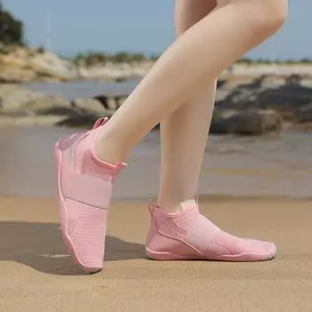 Высокие водные туфли для мужчин и женщин, быстросохнущие босиком, аква-носки, уличная спортивная обувь для спортзала, спортивная обувь, противоскользящая обувь для воды, пляжный бассейн, серфинг, йога, пеший туризм 35