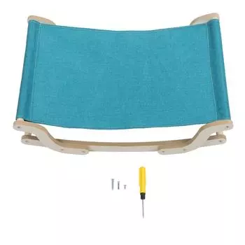 Высокий гамак для кошек, дышащий, легко собирается, моющийся, деревянный, качели для кошек, кровать для дома