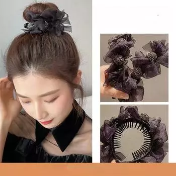 Высокий хвост заколка для волос женский бант большой зажим для волос Летняя прическа крокет артефакт заколка для волос акула головной убор S