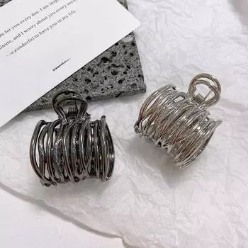 Высокий хвостик-заколка Qimin 2023 Anti-Collapse null серебряный