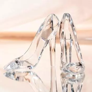 Высокий каблук Статуэтка Украшение Прозрачный Акрил Высокий Каблук Декор Изысканная Акриловая Скульптура Обувь Фигурка