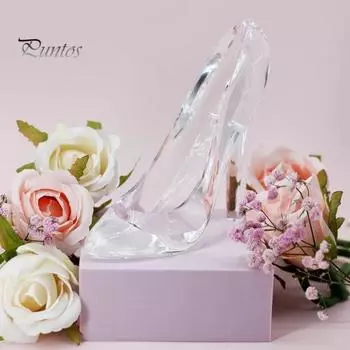 Высокий каблук Статуэтка Украшение Прозрачный Акрил Высокий Каблук Декор Изысканная Акриловая Скульптура Обувь Фигурка прозрачный