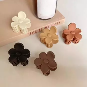 Высокий конский хвостик заколка милый милый коготь для волос невидимый конский хвост фиксированный артефакт матовый маленький цветок женские шпильки головной убор белый