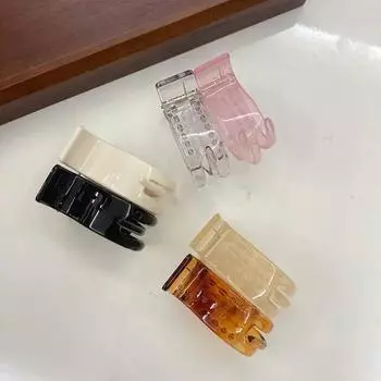 Высокий конский хвостик зажимы для волос когти прозрачный пластик мини когти для женщин девочек детей аксессуары для укладки волос маленький размер черный коричневый шампанского