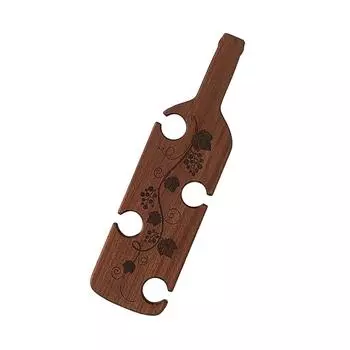 Высокий поднос для бокалов для вина, деревянный держатель для бокалов для вина, поднос для сервировки, многоцелевая доска для дегустации вин