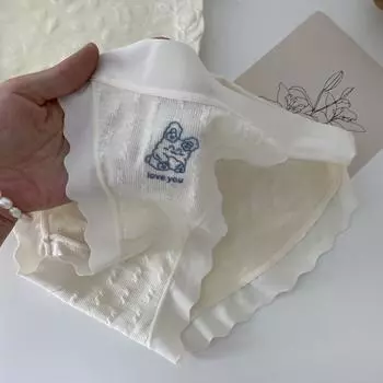 Высокий разрез стринги мягкие удобные бесшовные трусики бикини женское нижнее белье сексуальные трусы средней талии нижнее белье M оранжевый