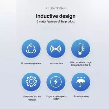 Высокий тахометр цифровой ЖК-дисплей зажимного типа сменный ручной индуктивный импульсный тахометр бензиновый двигатель отладочный таймер чёрный