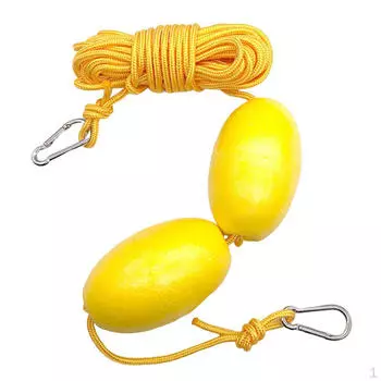 Высокий видимый ход буксирного каната для каяка, прочный дрейфующий ход, двойные поплавки