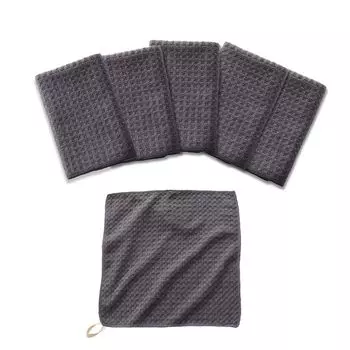 Высокоабсорбирующие кухонные салфетки для кухни, автомобиля и другой уборки. Идеальны для и коммерческого использования. 30x30см, 6 салфеток, вафельный узор, для посуды, столешниц,