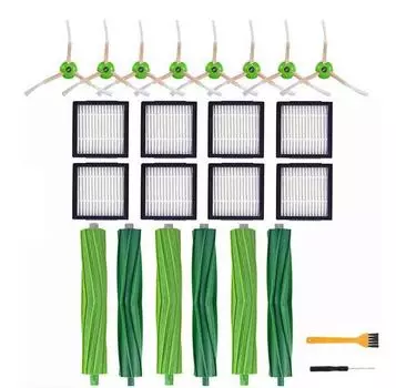 Высокоэффективная щетка для подметания кромок с основной стороны MopHepa, вращающаяся щетка для очистки фильтра для робота-пылесоса irobot i7 i7 + E5 E6