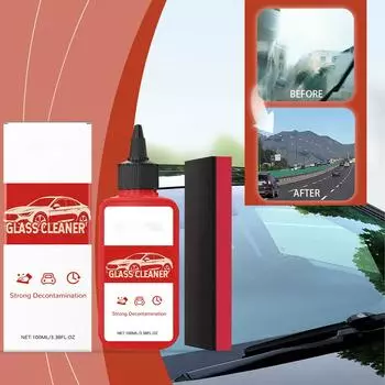 Высокоэффективное средство для удаления масляной пленки со стекол автомобиля, очиститель лобового стекла, средство для удаления водяных знаков 100 мл One Size красный