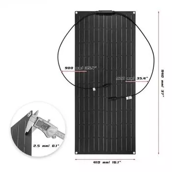 Высокоэффективный комплект солнечных панелей 18 В монокристаллический солнечный элемент наружный портативный для дома кемпинга яхты автодома автомобиля лодки