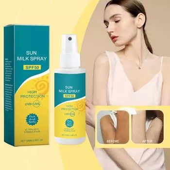 Высокоэффективный солнцезащитный спрей защищает кожу от ультрафиолетового излучения, питает, увлажняет, освежает и не оставляет жирного блеска100 мл One Size
