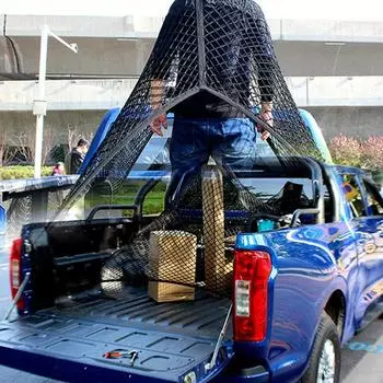 Высокоэластичная грузовая сетка для пикапа, растягивающаяся от 4 x4 до 7 x7 , двухслойная эластичная сетка для Ford F150 SVT Raptor Tundra