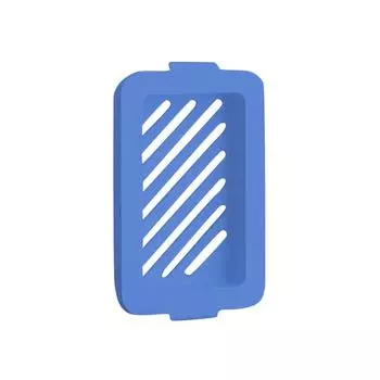 Высокоэластичная сетчатая мыльная коробка-пузырь многофункциональная мыльная коробка для хранения и хранения One Size небесно-голубой