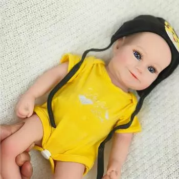 Высокоэластичная твердая силиконовая кукла-перерождение всего тела Мэдди, милая реалистичная 3D-кукла для новорожденных, раскрашенная вручную, для малышей, сопровождающая кукла, игрушки для девочек