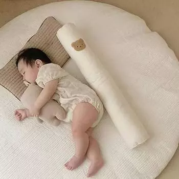 Высокоэластичные бамперы для детской кроватки, ткань с рисунком медведя, нежная подушка для детского бампера для рукоделия белый