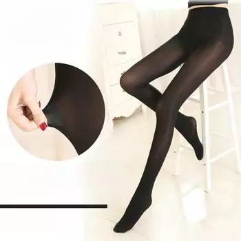 «Высокоэластичные колготки из черной стальной проволоки с антискользящими клеевыми точками» One size (80-140 catties) кофейный