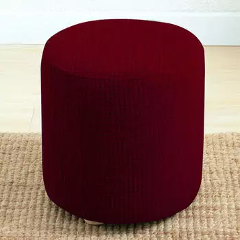 Высокоэластичные круглые чехлы для хранения в гостиной, подходят для сиденья 9,84-12,60 дюймов Red Wine Round Chair Cover
