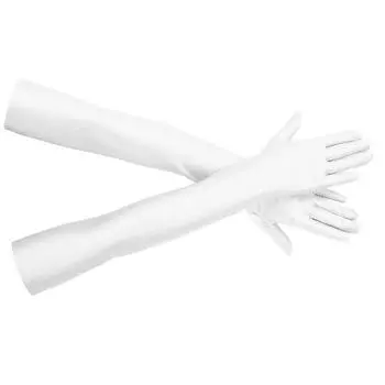 Высокоэластичные перчатки из спандекса для вечеринок, ночных клубов, свадеб, выступлений, черные перчатки A1