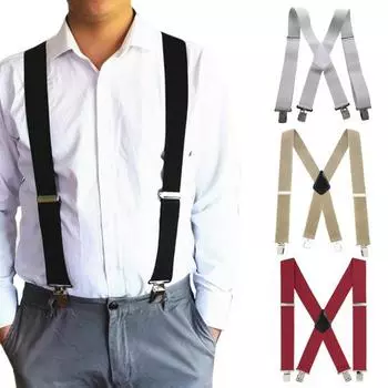 Высокоэластичные регулируемые 4 прочных зажима X сзади Нескользящее украшение Удобно носить белый