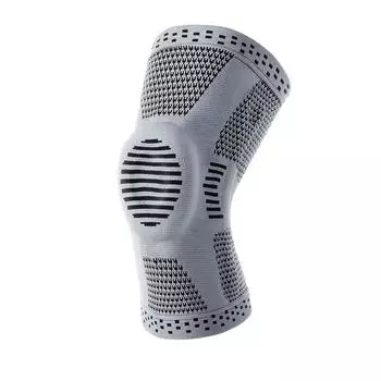 Высокоэластичные спортивные наколенники Силиконовая амортизирующая спортивная защитная эластичная ткань M