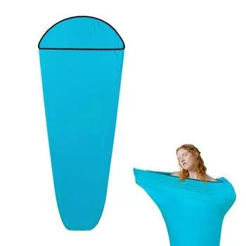 Высокоэластичный спальный мешок для путешествий на открытом воздухе, портативный спальный мешок для кемпинга, подкладка для пеших прогулок, путешествий