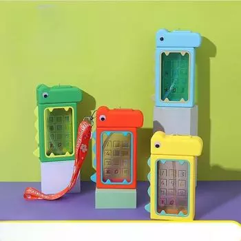 Высокоэстетичная детская креативная соломенная пластиковая чашка с динозавром, портативная чашка для переноски, бутылка для воды красный