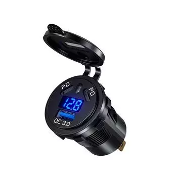 Высокобезопасная светодиодная лампа с быстрой зарядкой 30, широкая совместимость, пылезащита, огнестойкость, QC18W, высококачественный материал, синий синий