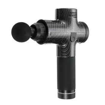 Высокочастотная вибрация мышечной релаксации фасциальный пистолет портативный USB зарядка фасциальный пистолет фитнес-релаксационный инструмент чёрный