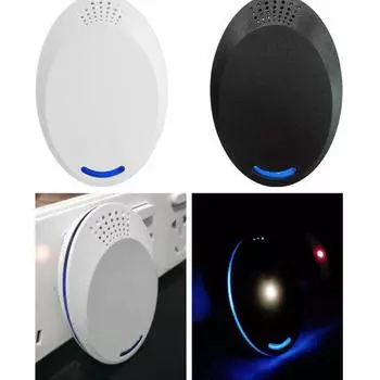 Высокочастотный ультразвуковой отпугиватель вредителей Экологичное решение Plug-Play Компактный размер Эффективное устройство для отпугивания грызунов для домашней мыши UK Plug белый