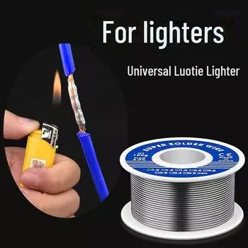 Высокочистый низкотемпературный припой для прочной пайки в домашних условиях. Идеально подходит для электро- и пайки стали. Diameter 0.8mm 20g