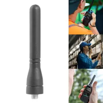 Резиновая антенна с высоким коэффициентом усиления, гнездо, 10 Вт, 2,15 дБи, рация, усилитель дальности радиосвязи для Baofeng BF-UV5R UV6R 888S SMA-F чёрный
