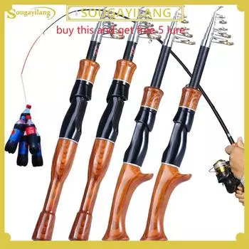 Высокочувствительная телескопическая удочка из углеродного волокна, 1,6 м, сверхтвердая профессиональная литейная морская удочка, снасти Casting1.6M