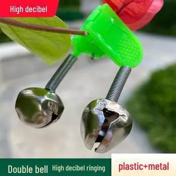 Высокочувствительный ночной рыболовный сигнализатор с двойным звонком для кастинговых удилищ null