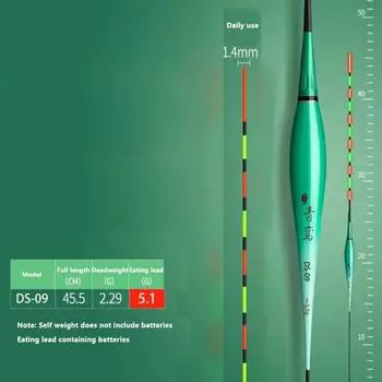 Высокочувствительный поплавок для рыб Хардтейл, меняющий цвет Дрифт Дневной и ночной дрейф Поклевка рыбы Дрейф, меняющий цвет No color change