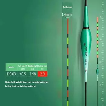 Высокочувствительный поплавок для рыб Хардтейл, меняющий цвет Дрифт Дневной и ночной дрейф Поклевка рыбы Дрейф, меняющий цвет No color change